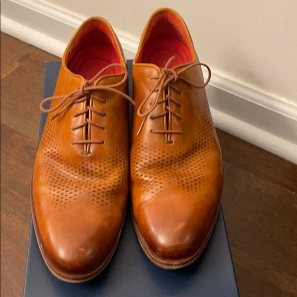 Cole Haan zerogrand laser cut leather dress shoe Big + Tall | Cole Haan Zero Grand Laser Wingtip Oxford Shoes  main image 4